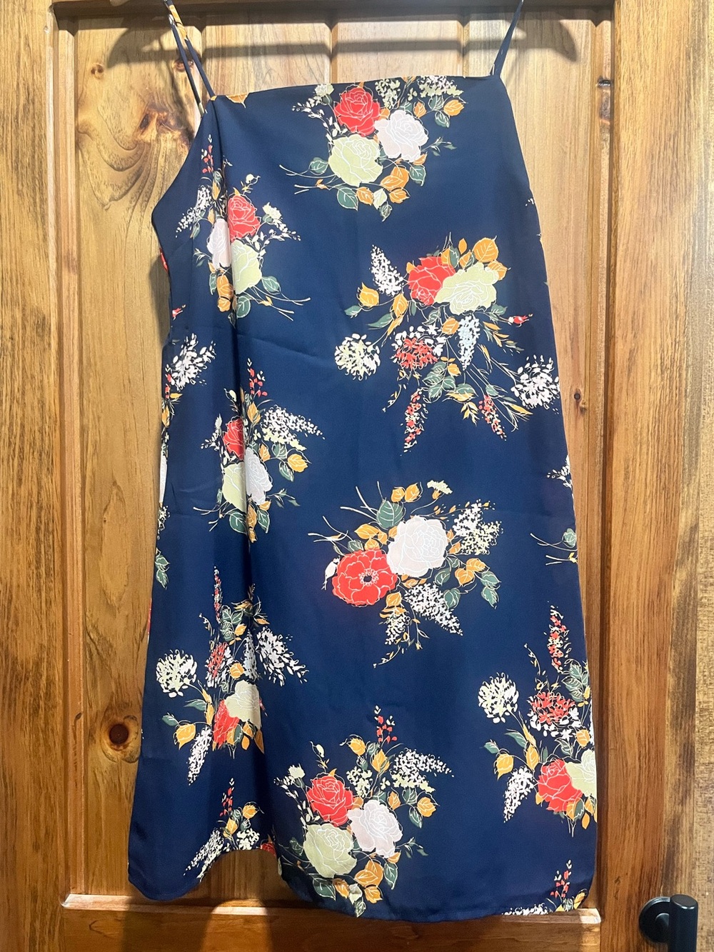 Francesca's Navy Floral Mini Dress